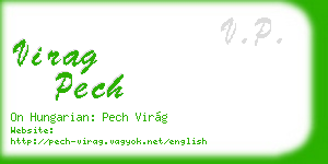 virag pech business card